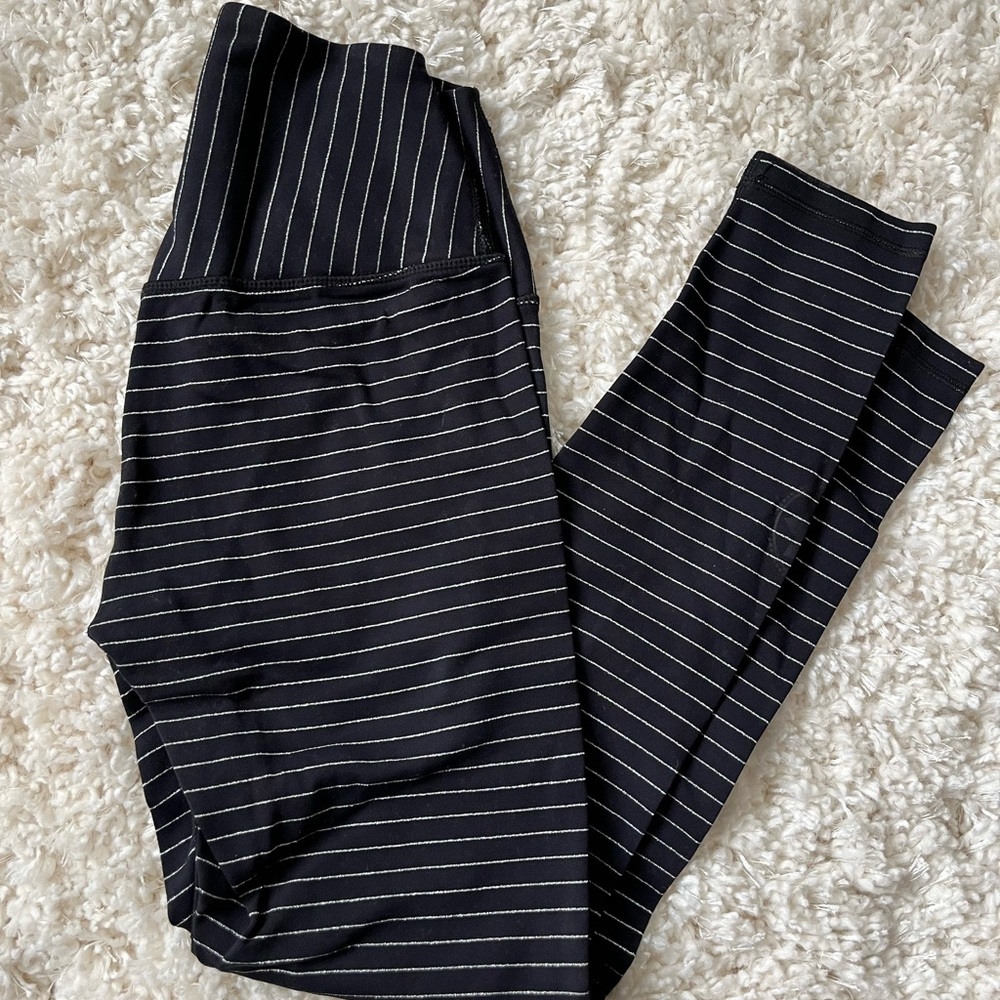 Black striped Glyder leggings